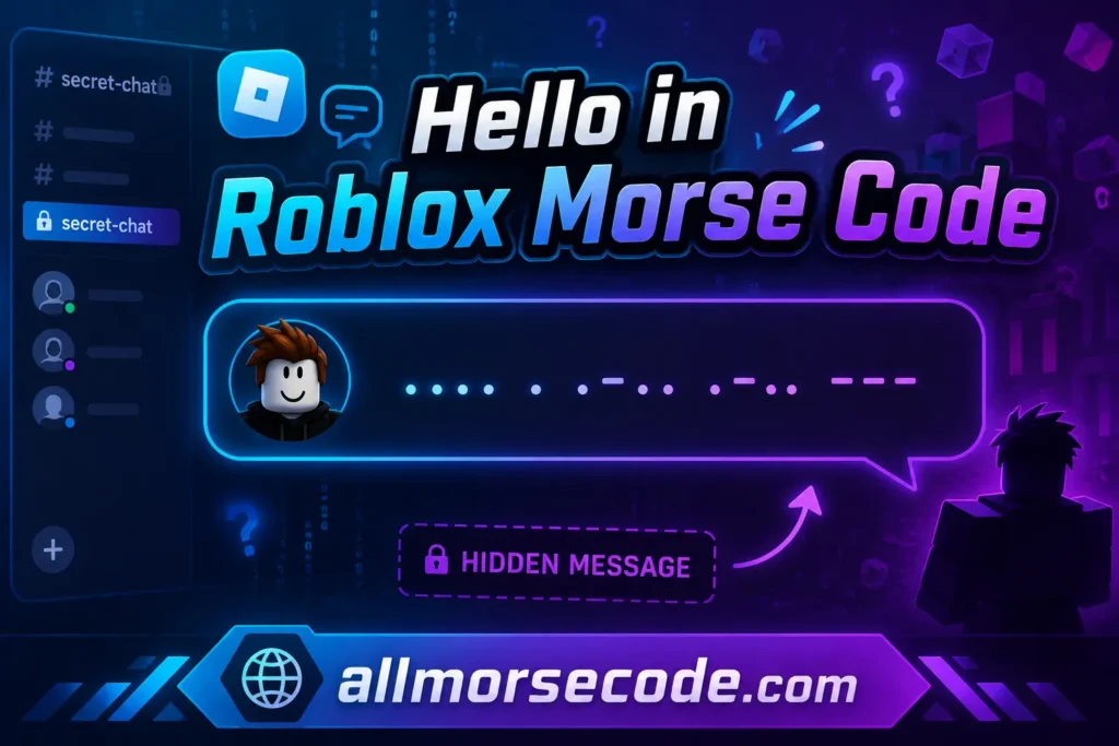 hello in roblox morse
