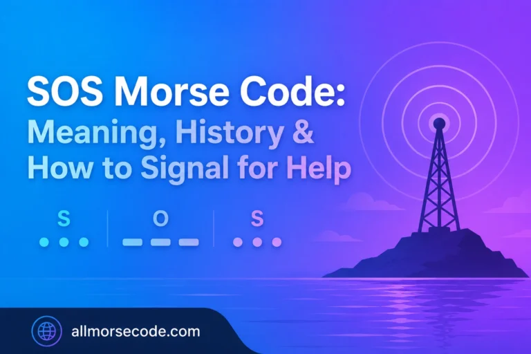 sos morse code
