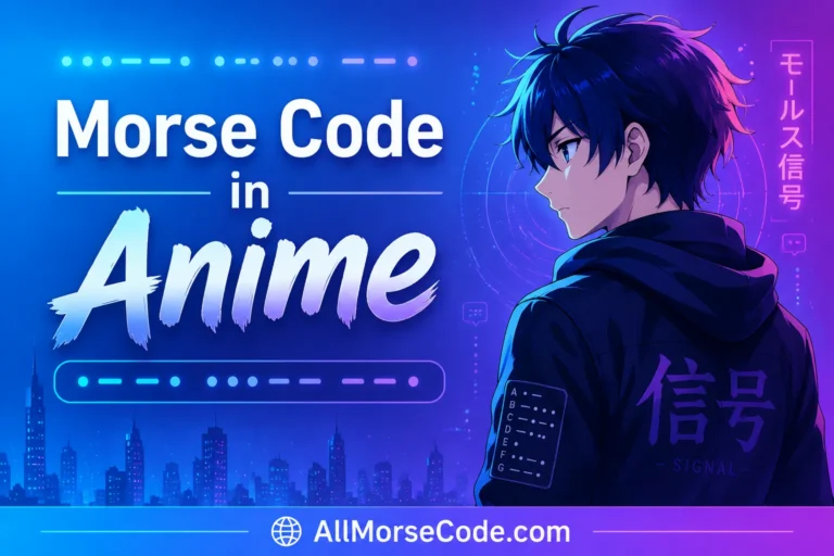 morse code in anime